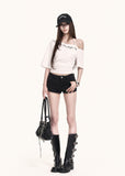Slim-fit crop top with halter strap detail