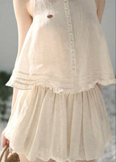 aomalm set, lace top set, ivory summer set, korean fashion set, feminine two piece set, romantic lace blouse, early summer outfit women, soft girl set, ivory skirt set, ivory pants set, elegant summer co ord, korean feminine outfit