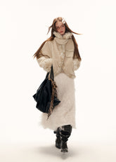 bat sleeve fleece jacket women, lamb wool winter jacket, y2k oversized fleece, loose fit winter top, high end casual jacket women, street style fleece jacket, premium lamb wool coat, cozy oversized jacket, trendy winter outerwear, mamc jacket style, batwing sleeve jacket, relaxed fit fleece coat, fashion winter jacket women, y2k streetwear outerwear, plush fleece jacket