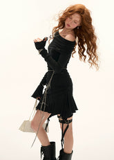 French Style Midi Dress