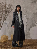 Dark high-end slim-fit Long coat