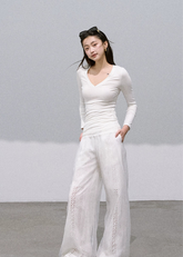 Double-Layer Cotton Trousers