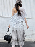 Romantic Sheer Cloak Tie Top