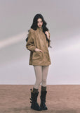 suede jacket women, belted suede coat, stand collar suede top, fall winter suede blazer, korean fashion outerwear, french style jacket, mocha brown jacket, loose suede coat women, trendy suede outfit, soft suede blazer, autumn winter fashion women, korean american street style, chic brown coat women