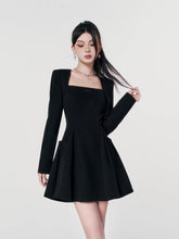 Black Puff Skirt Elegance Dress