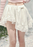 AOMALM lace mini skirt, French romantic puff skirt, feminine irregular lace skirt women, Korean elegant spring mini skirt, quiet luxury romantic outfit, Parisian inspired lace ruffle skirt, delicate layered lace mini skirt, romantic Korean French aesthetic clothing, high waist lace puff skirt women, elegant spring lace fashion, soft feminine mini skirt design, refined luxury womenswear skirt, romantic lightweight spring skirt, luxury Korean designer inspired lace skirt