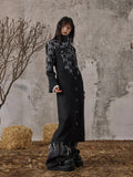Dark high-end slim-fit Long coat