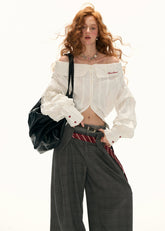 Asymmetrical V-Neck Shirt