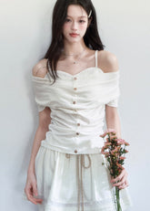 casual spring outfits women, spring brunch outfit, one shoulder top women, slim fit t shirt women, korean feminine top, coquette outfit, soft girl outfit, aesthetic fashion top, feminine korean fashion, cute spring outfit, romantic casual outfit, lightweight summer top, stylish basic top, soft aesthetic clothing, everyday outfit women, delicate feminine top, korean style blouse, trendy spring top, outfit ideas spring, breathable fabric top