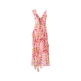 フレンチドレープフローラルドレス