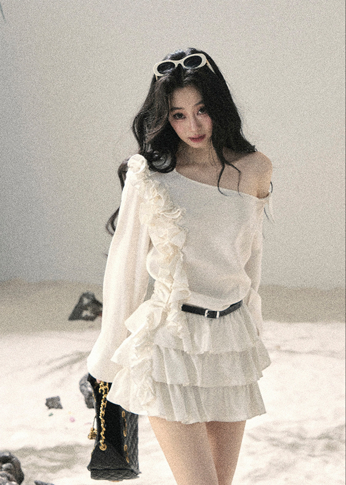 aomalm dress, off shoulder mini dress, french ruffle dress, cake dress women, korean feminine dress, ivory summer dress, romantic mini dress, tiered ruffle dress, soft girl summer dress, vacation dress women, elegant off shoulder dress, short summer dress