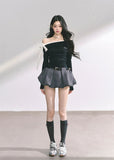 korean off shoulder ribbon top, korean hot girl long sleeve shirt, seoul street fashion top women, korean sexy slim fit long sleeve, off shoulder tie top women, korean modern chic top, korean autumn off shoulder blouse, kfashion minimalist street top, korean elegant bow top, seoul inspired off shoulder outfit, hot girl shoulder tie design, korean feminine streetwear, off shoulder stylish korean shirt, trendy long sleeve fall top, korean fashion black white slim top