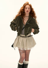 ヌバッククロップジャケット