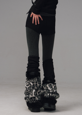 Frustration Garden leggings, edgy winter leggings, punk thermal leggings, fleece compression tights, sculpting heat leggings, dark aesthetic legwear, gothic winter bottoms, high stretch warm leggings, slim fit fleece pantyhose, street punk winter outfit bottoms, layering leggings AW