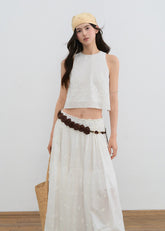 Layered White Tulle Strapless Fairy Dress