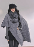 british muse cloak, knit sweater cloak, cable knit cape, french knit shawl, winter knitted cape women, twist knit cloak top, elegant knit outerwear, korean style knit cape, autumn winter knitwear, oversized knit shawl, chic cloak sweater, warm cable knit top, french luxury knitwear, nom alm style knit, womens winter fashion 2025