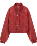 レッド クロップド カーゴ