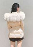 snow pontoon jacket, Korean winter down coat, AOMALM down jacket, imitation fur collar jacket, white duck down women, warm puffer coat winter, feminine winter jacket, Korean style puffer, fur trim down coat, ribbon waist puffer, winter fashion Korea, soft fur collar coat, stylish warm down jacket, lightweight duck down coat, women’s winter outerwear, A-line winter puffer, belted down jacket women, cozy winter coat Korean style, puff sleeves down jacket, luxury winter jacket women