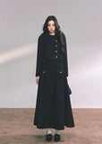 french two piece set women, miu style jacket set, noble lady outfit, autumn winter elegant set, kyoto rich daughter set, fw25 luxury two piece, black maxi skirt set, french cropped jacket outfit, elegant winter ensemble