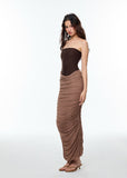 Pu Inspired Dreamy Long dress image 5