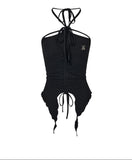 イレギュラードローストリングスリムフィットキャミソール