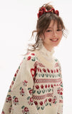 Fair Isle flower patchwork sweater loose top
