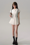College Style A-Line Shirt Dress