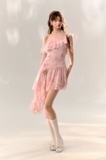 Pink Butterfly Ribbon Dress