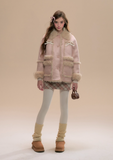 Retro Powder Mist Faux Fur Coat