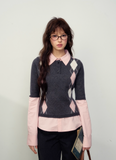 Early Spring Campus Lovers Knitted Sweater Bottoming Shirt