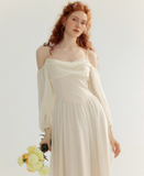 리틀 화이트 드레스 원숄더 드레스 