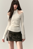 春ニットレイヤードTシャツ