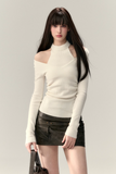 春ニットレイヤードTシャツ