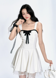 Romantic Bow Lace Strap Dress
