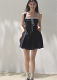 Tencel Hemp Layered Look Strap Dress