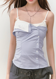 Irregular Layered Strapless Slim Fit Top