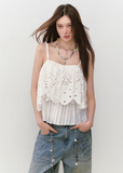 Two Wear Tank Top Short Sleeve Strap Top