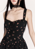 Dark Bloom Mini Dress