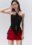 イレギュラードローストリングスリムフィットキャミソール