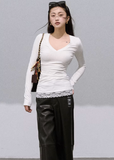 Old Money Retro PU Leather Pants