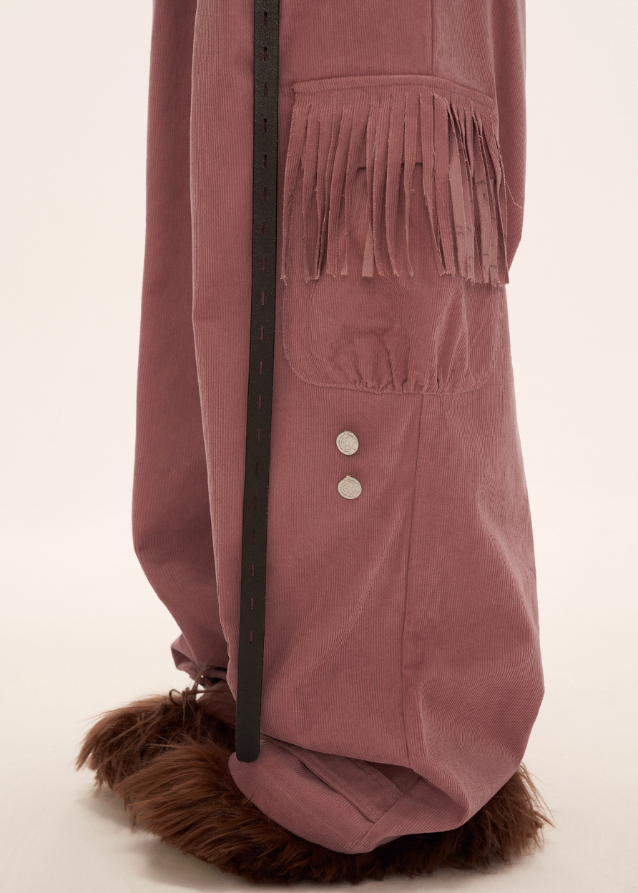 fringe pocket corduroy pants, retro corduroy trousers women, loose straight fall pants, american vintage slacks women, fw2025 streetwear pants, wide leg retro cord pants, korean retro fashion women, casual fringe pocket trousers, nowa tokyo vintage street style
