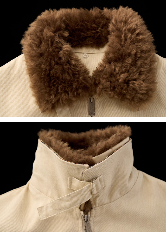 fur collar cargo jacket women, detachable fur utility coat, retro waist cargo jacket fw2025, luxury street winter jacket women, korean vintage military coat, feminine cargo jacket 2025, sculpted waist fur trim jacket, premium fall winter outerwear, nowa tokyo street luxe coat
