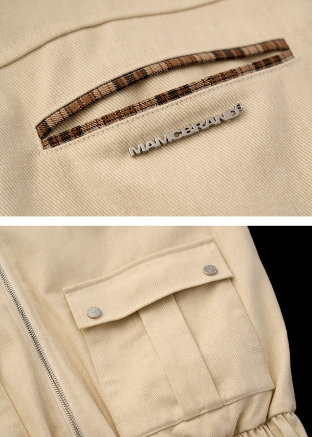 fur collar cargo jacket women, detachable fur utility coat, retro waist cargo jacket fw2025, luxury street winter jacket women, korean vintage military coat, feminine cargo jacket 2025, sculpted waist fur trim jacket, premium fall winter outerwear, nowa tokyo street luxe coat
