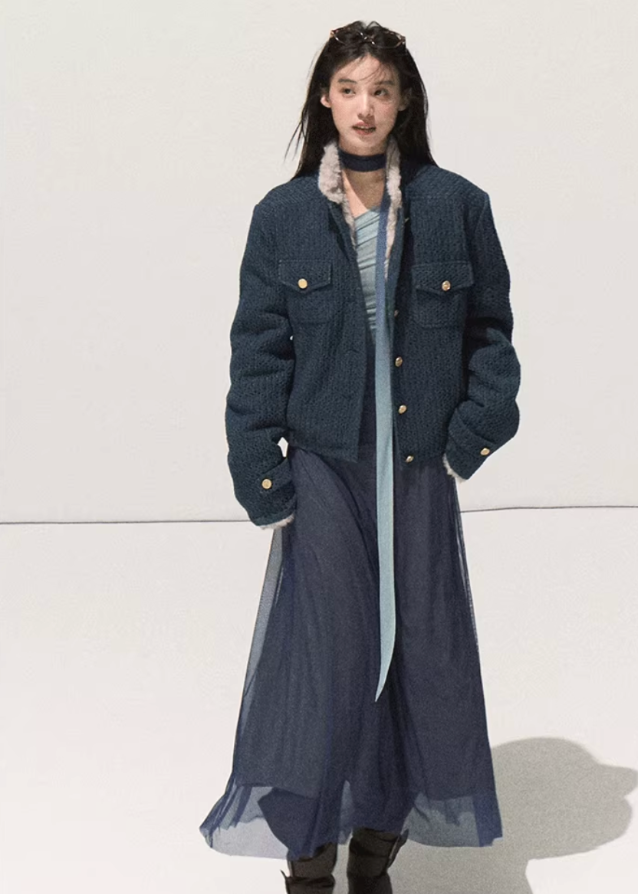 korean tweed jacket women, mink imitation knit coat, checkerboard short jacket, korean retro cardigan jacket, small fragrance fur jacket, elegant autumn knit outerwear, cozy mink faux fur jacket, korean street style coat, check pattern knitted coat, fall winter women jacket, short tweed jacket korean, elegant check knit top, korean vintage outfit, brown retro cardigan coat, soft imitation mink jacket