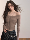 Voltage Cable Crop Knit