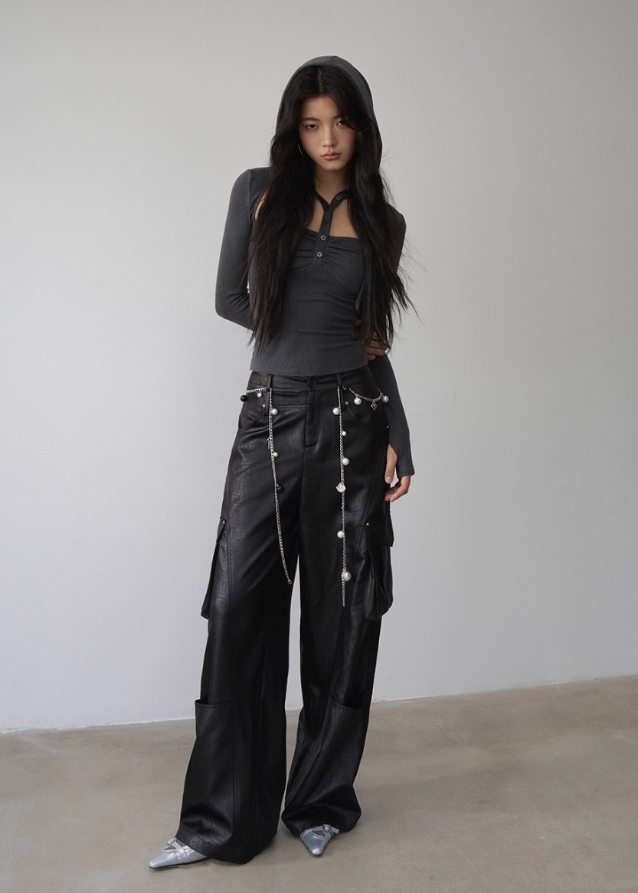 VIAPITTI cut out top, hooded cutout long sleeve, streetwear slim fit top, edgy hot girl top, deconstructed neckline shirt, Y2K hood strap top, Korean street style cutout tee, early autumn slim top women, dark aesthetic long sleeve top, grunge inspired cut out shirt
