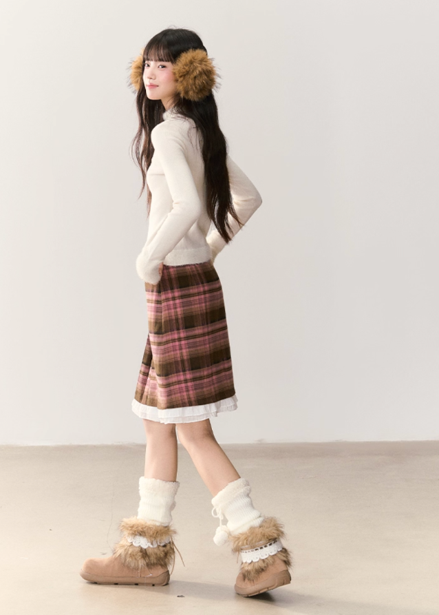 Korean soft knit sweater, bunny embroidery sweater, rabbit embroidered top, imitation mink sweater, women’s semi-turtleneck knit, soft glutinous knitwear, Korean feminine style sweater, winter warm knit top, cute rabbit sweater Korea, UMOUUMO knitwear, soft girl aesthetic top, cozy winter layering sweater, slim fit warm knit for women, kawaii Korean sweater