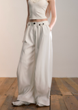 VIA PITTI wide pants, heavy pleat trousers, thick drape pants women, Y2K oversized trousers, high street wide-leg slacks, autumn winter pleated pants, Korean drape trousers, model-off-duty pants, VIA PITTI bottoms, loose fit straight trousers, streetwear wide pants