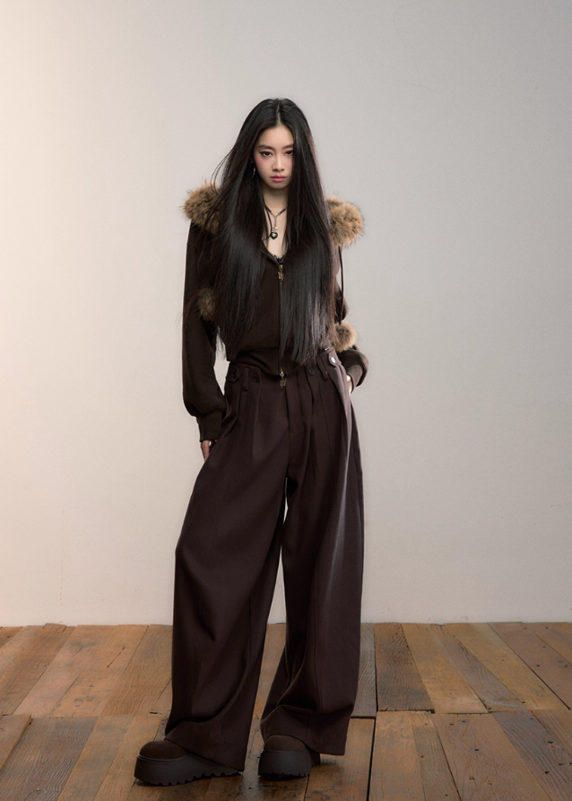 VIA PITTI fleece jacket, Y2K fur hood hoodie, faux fur fleece jacket, winter plush zip jacket, women’s fur ball hoodie, thickened fleece coat, Korean street fleece jacket, cozy winter hoodie, VIA PITTI outerwear, soft girl winter jacket, warm fluffy hood jacket