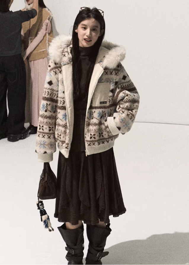 OAKMOO knit skirt, asymmetric wool skirt, irregular drape skirt, winter knit A-line skirt, sculptural knitwear skirt, Korean minimalist fashion, ruffle hem knit skirt, slimming winter skirt, elegant wool midi skirt, designer asymmetric skirt women